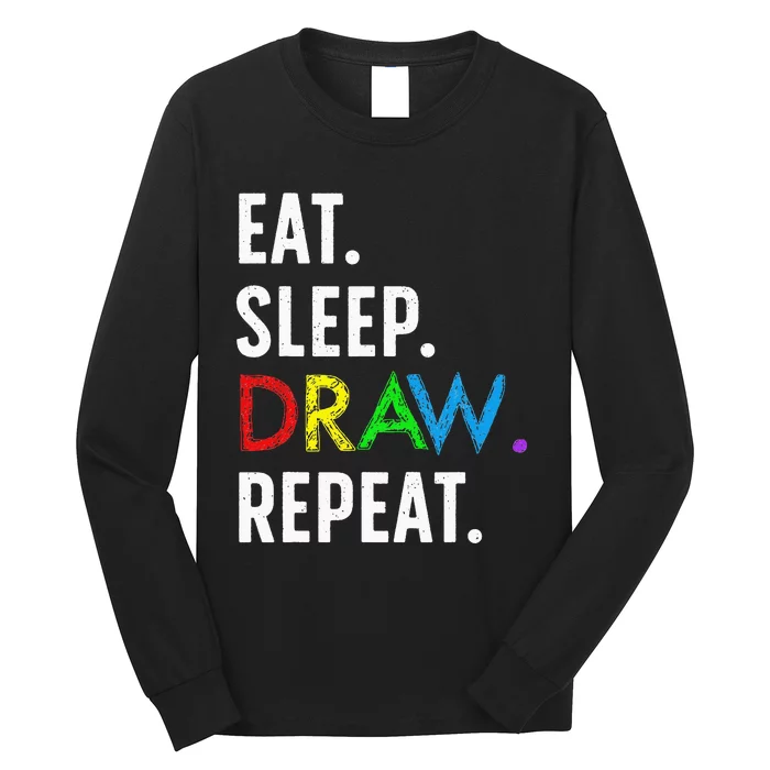 Cute Drawing Design For Sketch Artist Drawing Long Sleeve Shirt