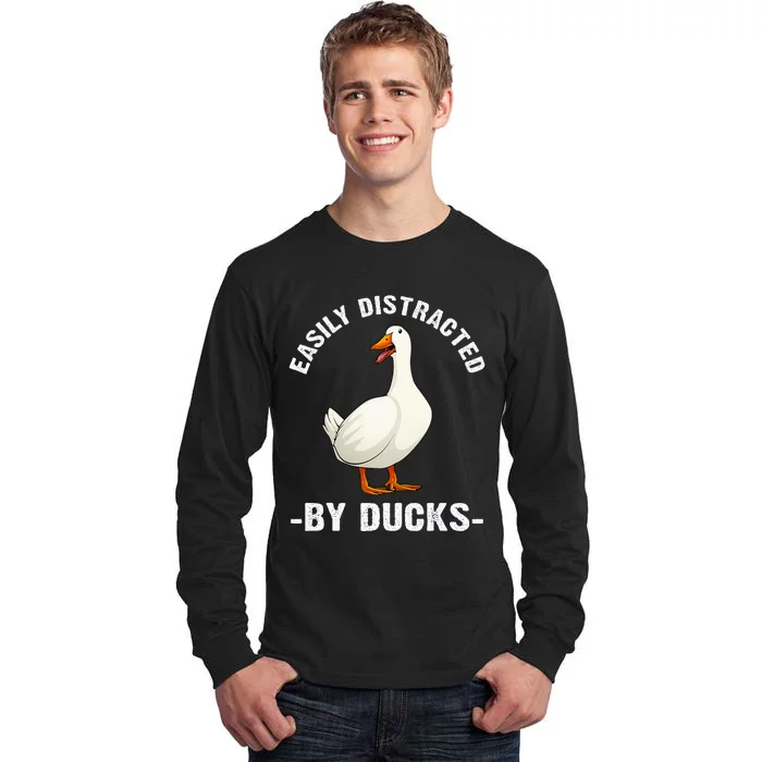 Cute Duck Design For Aquatic Bird Duck Lovers Tall Long Sleeve T-Shirt