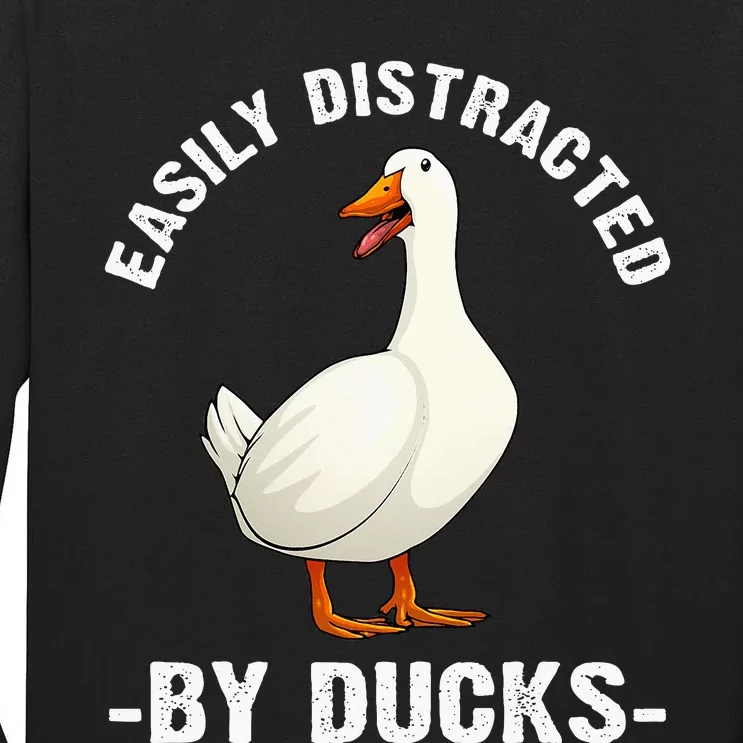 Cute Duck Design For Aquatic Bird Duck Lovers Tall Long Sleeve T-Shirt