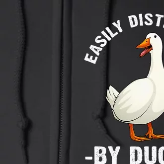 Cute Duck Design For Aquatic Bird Duck Lovers Full Zip Hoodie