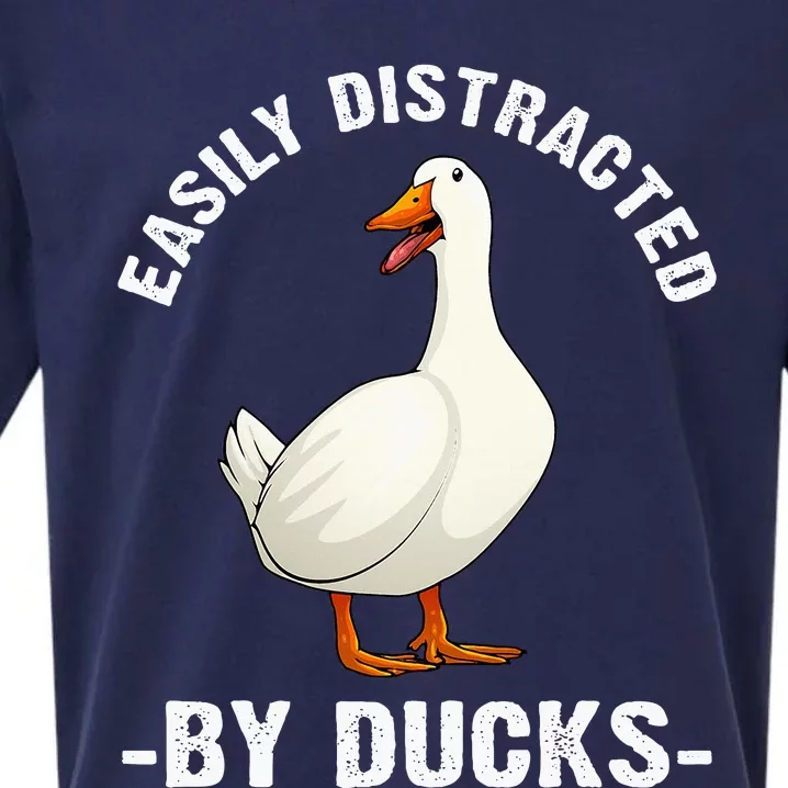 Cute Duck Design For Aquatic Bird Duck Lovers Sueded Cloud Jersey T-Shirt