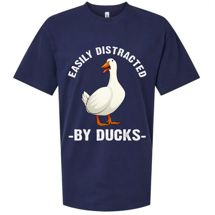 Cute Duck Design For Aquatic Bird Duck Lovers Sueded Cloud Jersey T-Shirt