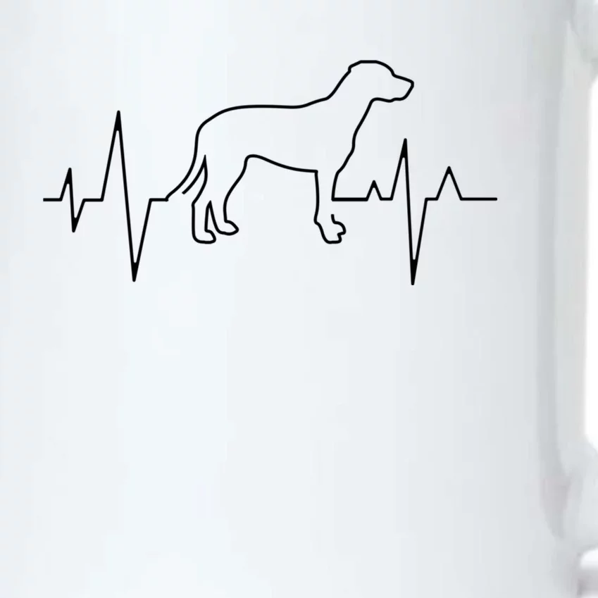 Cute Dalmatian Dog Heartbeat Themed Puppy Lover Cute Gift Black Color Changing Mug