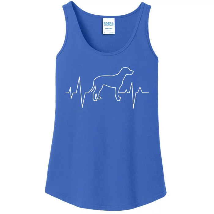 Cute Dalmatian Dog Heartbeat Themed Puppy Lover Cute Gift Ladies Essential Tank