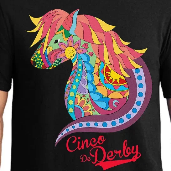 Cinco De Derby Mexican Kentucky Horse Race Pajama Set