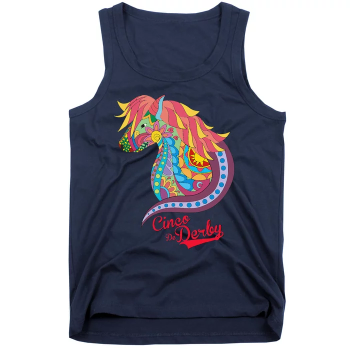 Cinco De Derby Mexican Kentucky Horse Race Tank Top