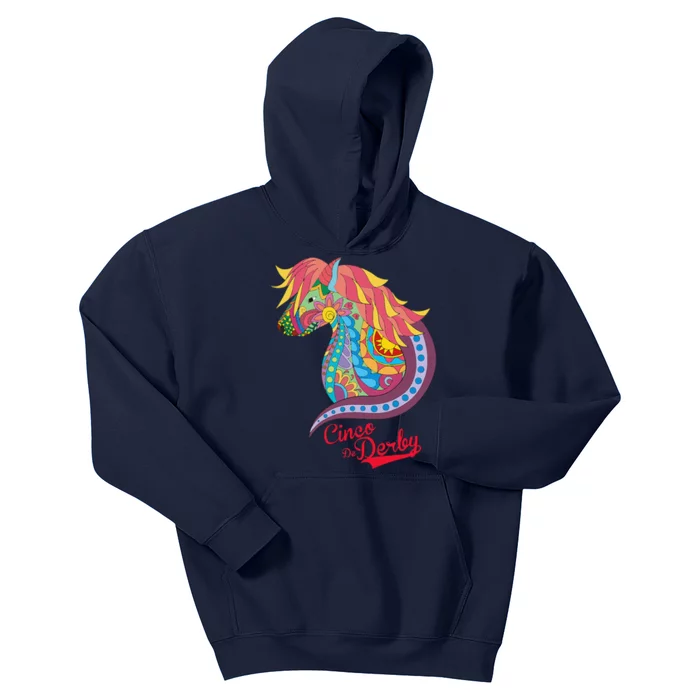 Cinco De Derby Mexican Kentucky Horse Race Kids Hoodie