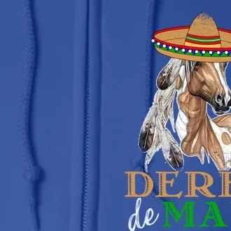 Cinco De Derby Gift Mexican Kentucky Horse Race Gift Full Zip Hoodie