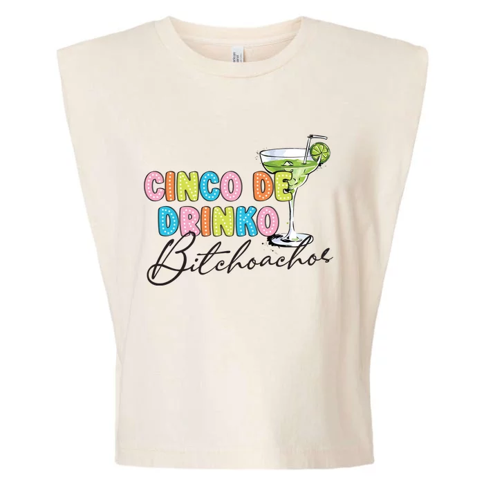 Cinco De Drinko Funny Cinco De Mayo Drinking Garment-Dyed Women's Muscle Tee