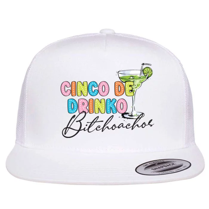 Cinco De Drinko Funny Cinco De Mayo Drinking Flat Bill Trucker Hat