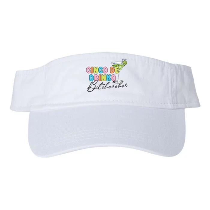 Cinco De Drinko Funny Cinco De Mayo Drinking Valucap Bio-Washed Visor