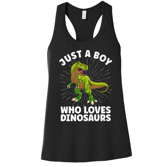 Cool Dinosaur Design For Men Dino Animal Dinosaur Lover Women's Racerback Tank