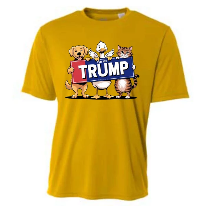 Cat Duck Dog Pets For Trump Cooling Performance Crew T-Shirt