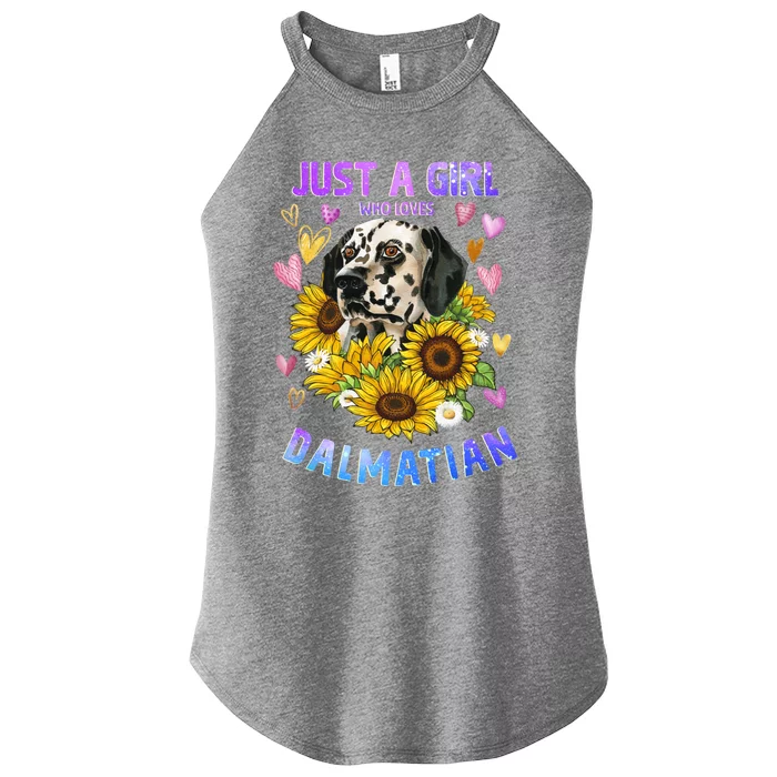 Cute Dalmatian Dog Loving Puppy Lover Gift Women’s Perfect Tri Rocker Tank