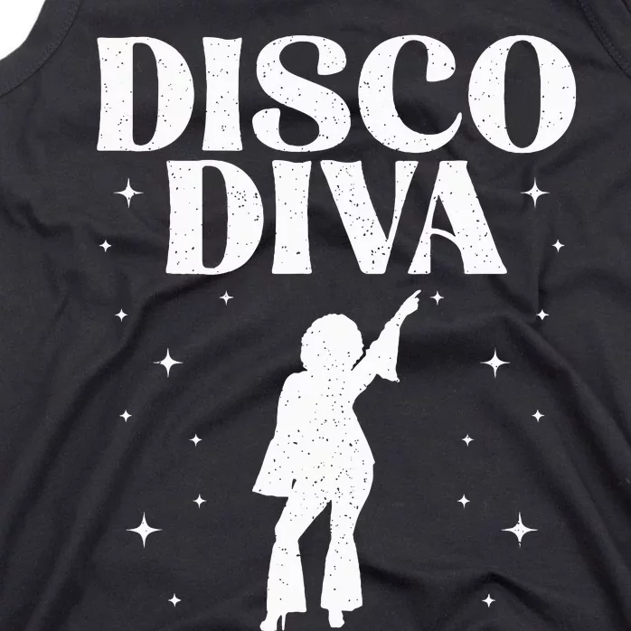 Cool Disco Design Girls Dance Party Disco Lovers Tank Top