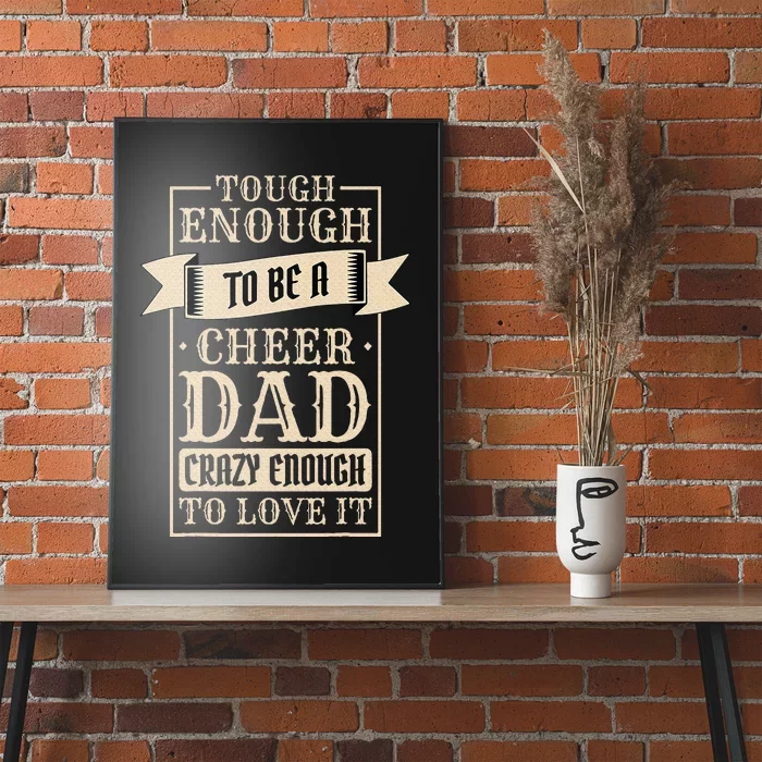 Cheer Dad Design for Cheerleading and Cheerleader Father Poster