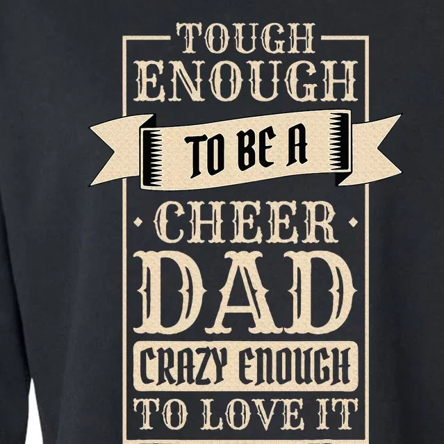 Cheer Dad Design for Cheerleading and Cheerleader Father Cropped Pullover Crew