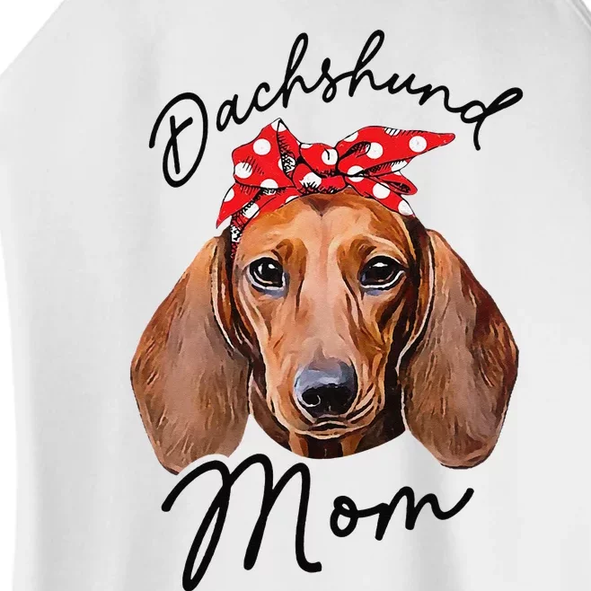 Cute Dachshund Doxie Wiener Dog Mom Women’s Perfect Tri Rocker Tank