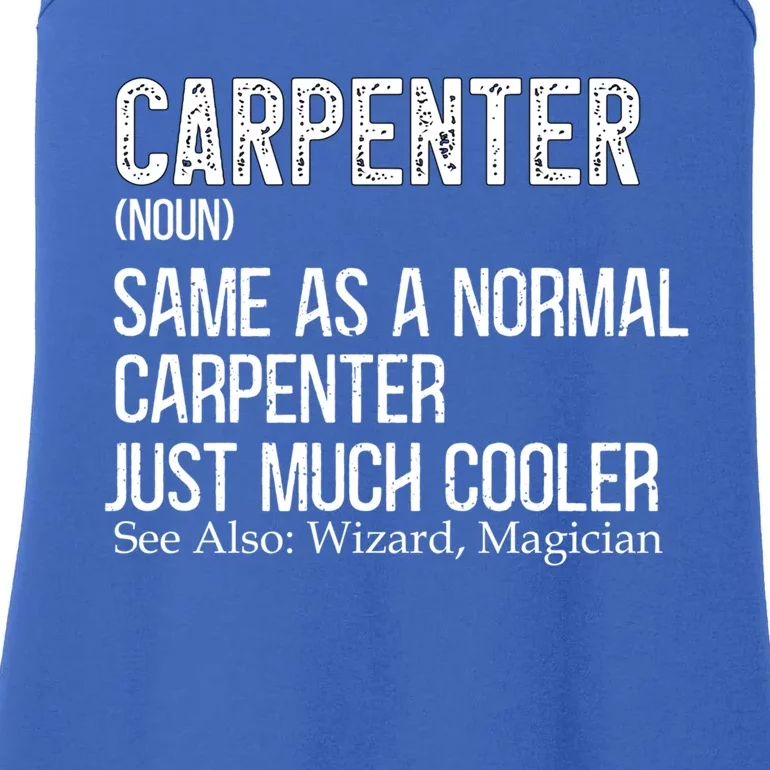 Carpenter Definition Design For Woodworker Carpenter Gift Ladies Essential Tank