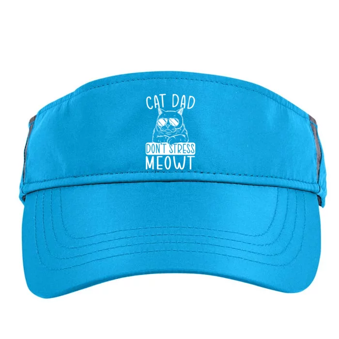 Cat Dad Dont Stress Meowt Cat Owner Cat Daddy Gift Adult Drive Performance Visor