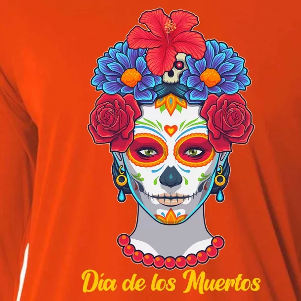 Celebrating Dia De Los Muertos Day Of The Day Cooling Performance Long Sleeve Crew