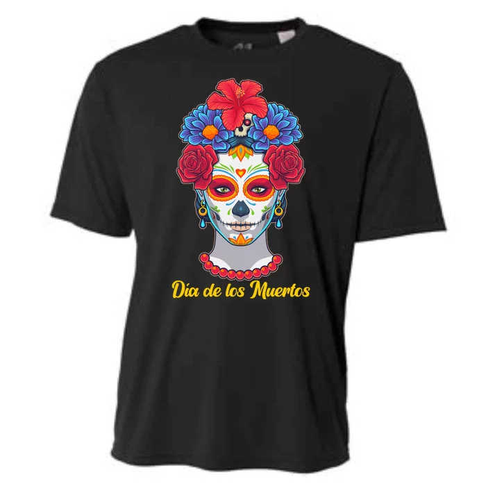 Celebrating Dia De Los Muertos Day Of The Day Cooling Performance Crew T-Shirt