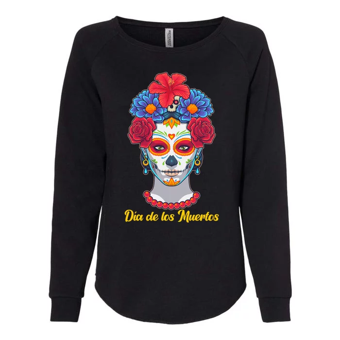 Celebrating Dia De Los Muertos Day Of The Day Womens California Wash Sweatshirt