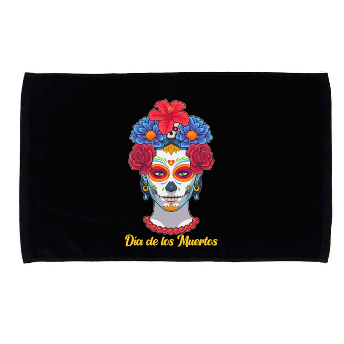 Celebrating Dia De Los Muertos Day Of The Day Microfiber Hand Towel