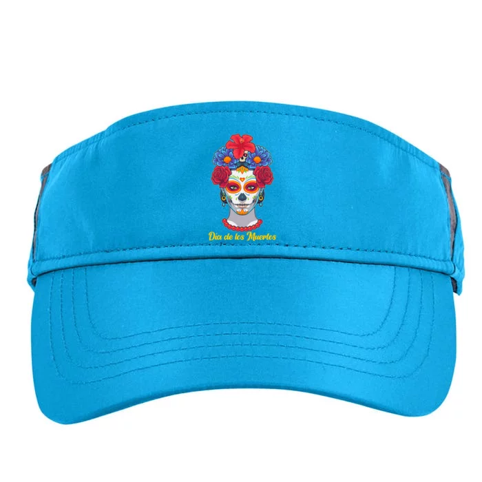 Celebrating Dia De Los Muertos Day Of The Day Adult Drive Performance Visor