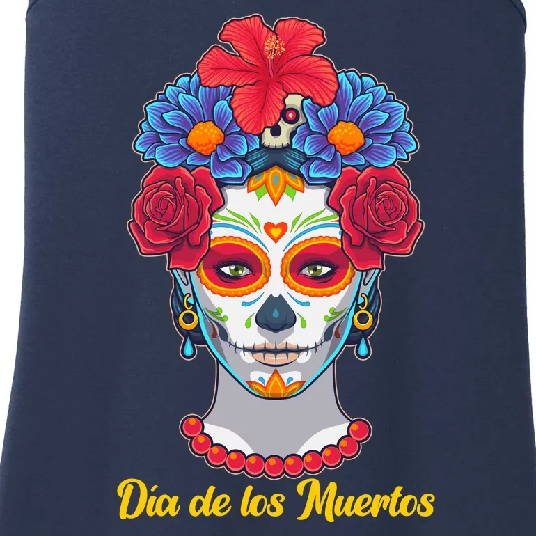 Celebrating Dia De Los Muertos Day Of The Day Ladies Essential Tank