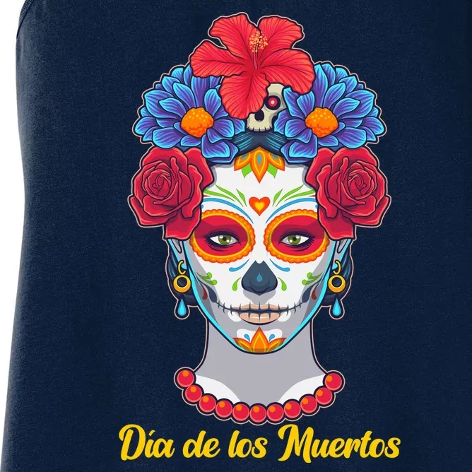 Celebrating Dia De Los Muertos Day Of The Day Women's Racerback Tank