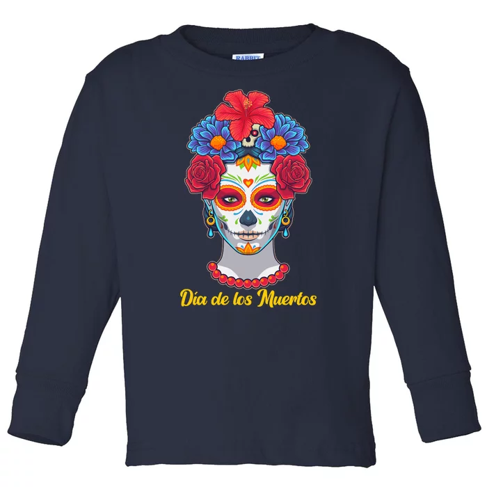 Celebrating Dia De Los Muertos Day Of The Day Toddler Long Sleeve Shirt