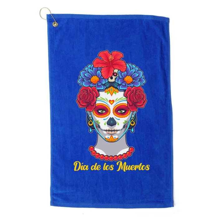 Celebrating Dia De Los Muertos Day Of The Day Platinum Collection Golf Towel