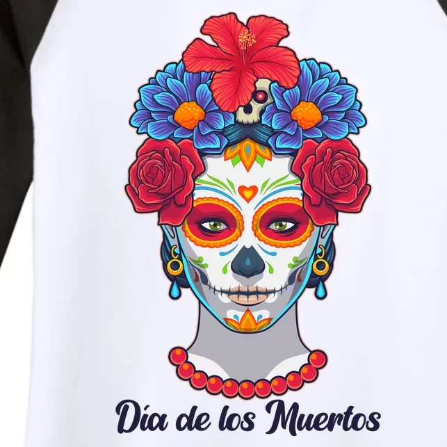 Celebrating Dia De Los Muertos Day Of The Day Women's Tri-Blend 3/4-Sleeve Raglan Shirt