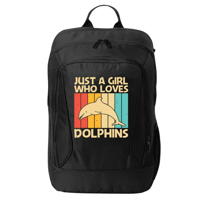 Cool Dolphin Design For Ocean Animal Dolphin Lover City Backpack