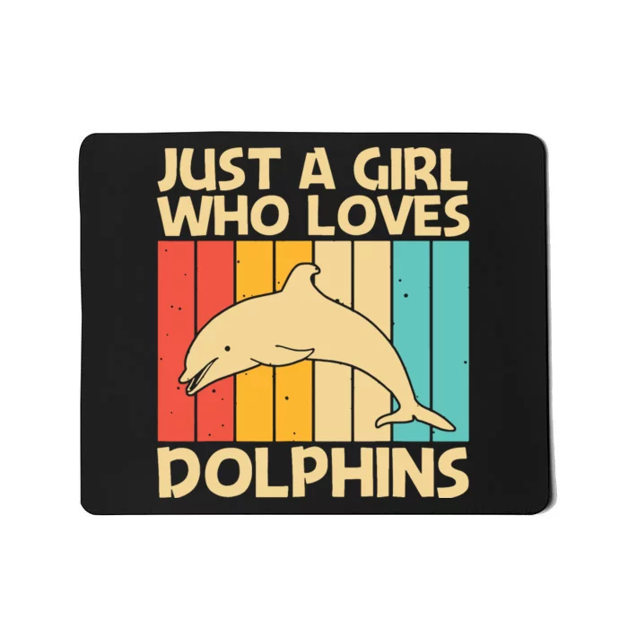 Cool Dolphin Design For Ocean Animal Dolphin Lover Mousepad