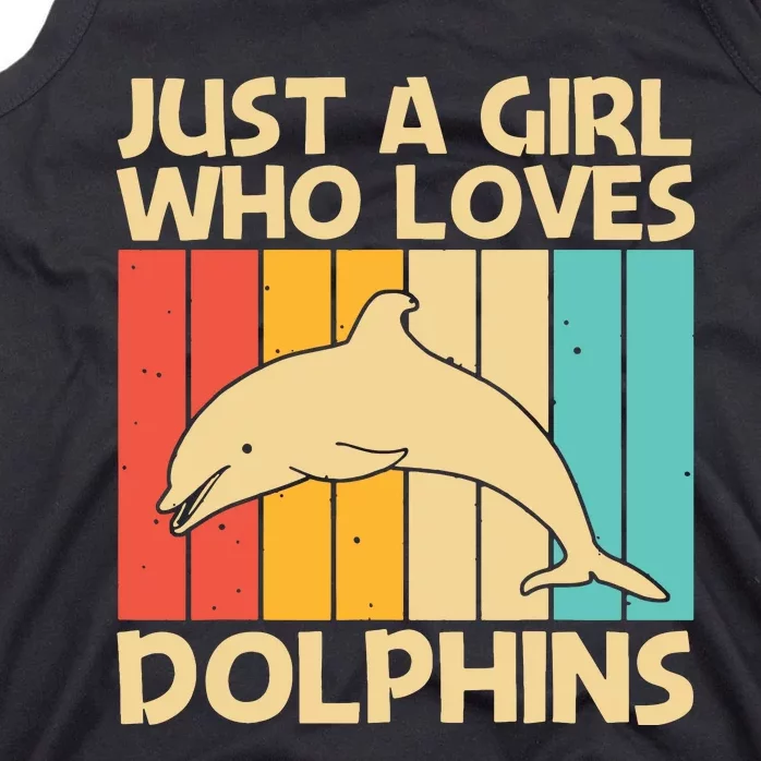 Cool Dolphin Design For Ocean Animal Dolphin Lover Tank Top