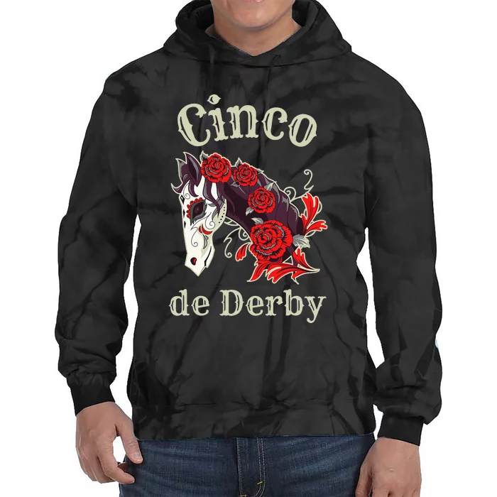 Cinco de Derby Horse Racing Tie Dye Hoodie