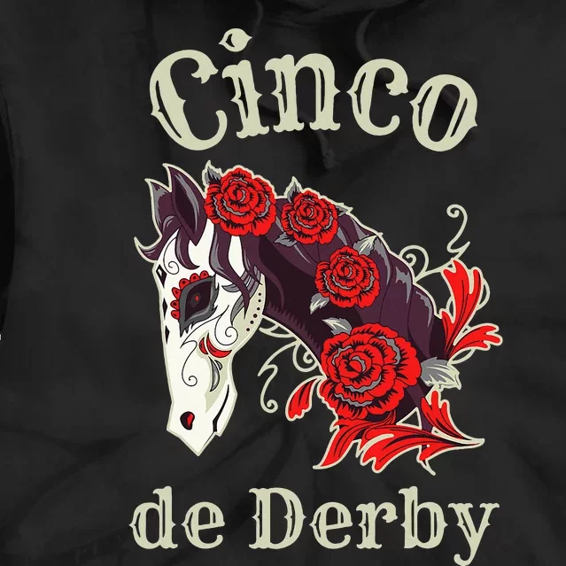 Cinco de Derby Horse Racing Tie Dye Hoodie