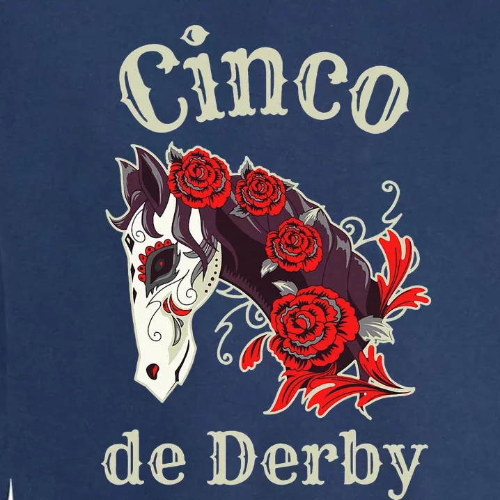 Cinco de Derby Horse Racing Garment-Dyed Sweatshirt