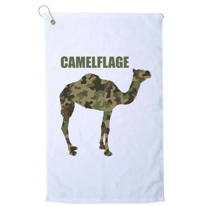 Camel Dromedary Dessert Animal Cool Gift Camel Camelflage Gift Platinum Collection Golf Towel