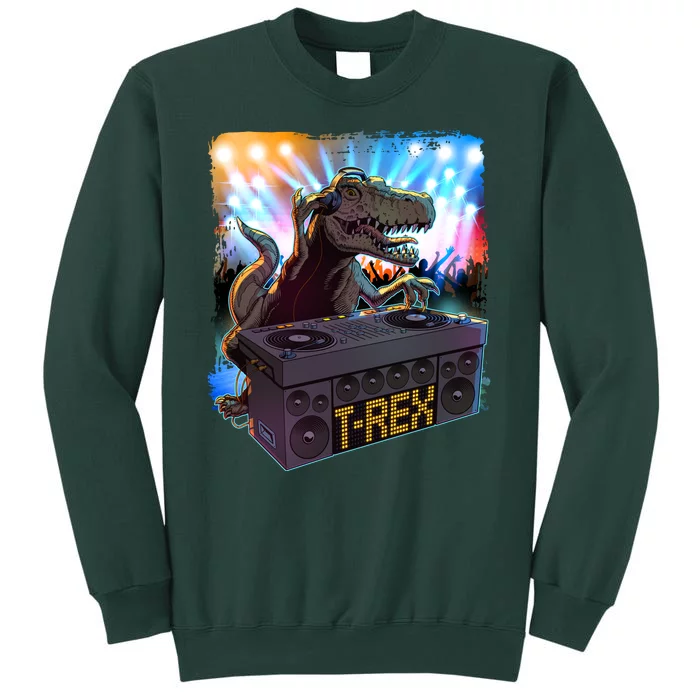 Cool DJ Dance Party TRex Dinosaur Sweatshirt