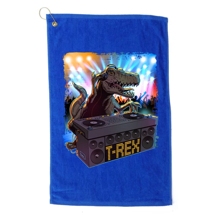 Cool DJ Dance Party TRex Dinosaur Platinum Collection Golf Towel