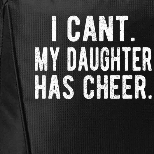 Cheer Dad Daughter Cheerleading Father's Day Cheerleader Gift City Backpack