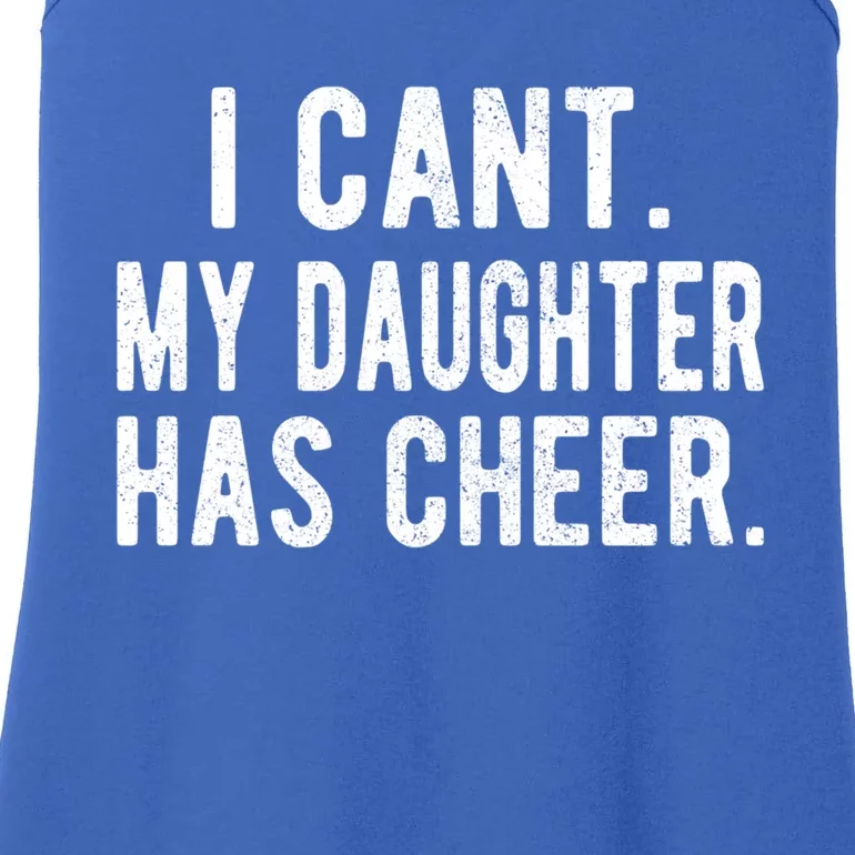 Cheer Dad Daughter Cheerleading Father's Day Cheerleader Gift Ladies Essential Tank