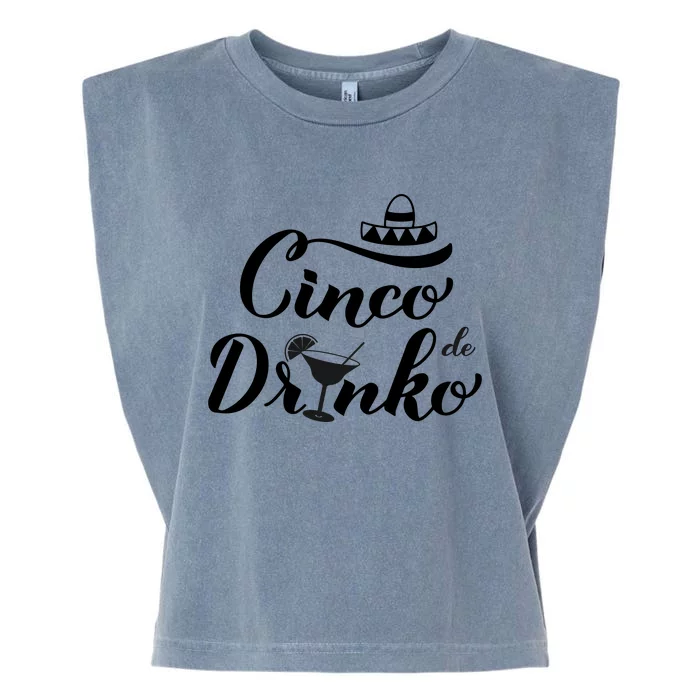 Cinco De Drinko Garment-Dyed Women's Muscle Tee