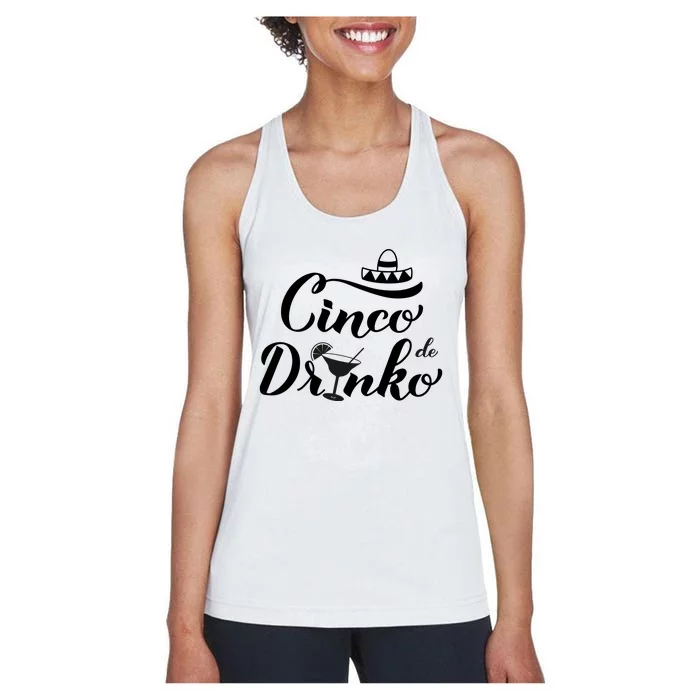 Cinco De Drinko Women's Racerback Tank