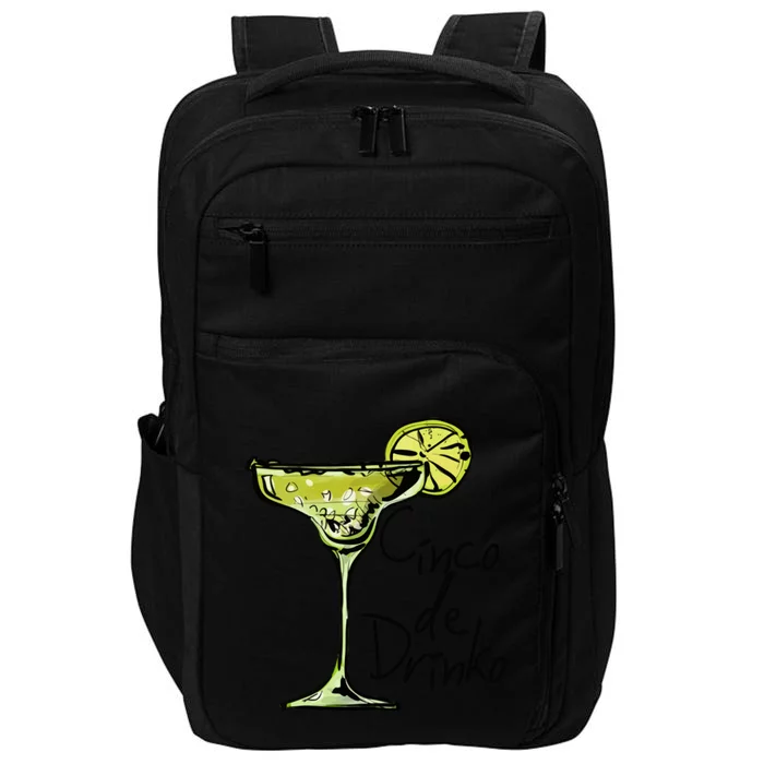 Cinco De Drinko Funny Cinco De Mayo Impact Tech Backpack