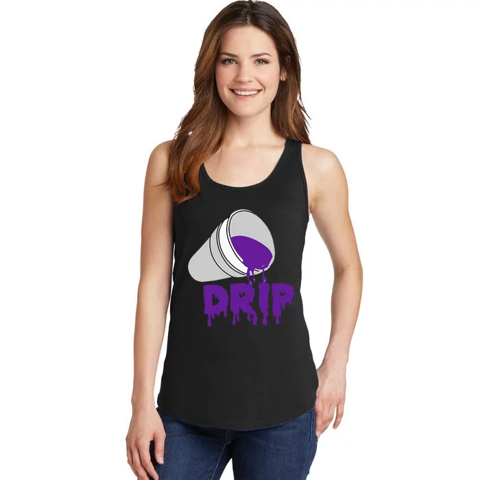 Codeine Dream Drip Purple Hip Hop Rap Social Media Ladies Essential Tank