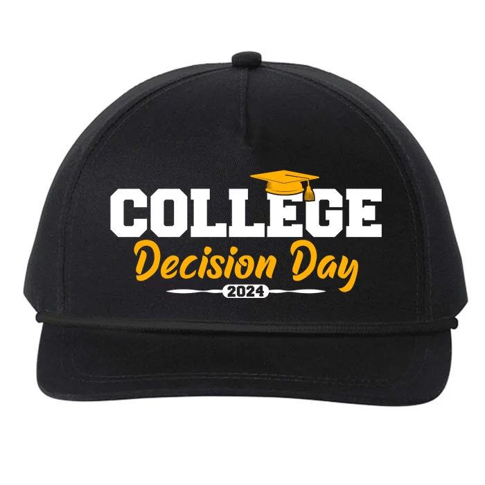 College Decision Day College Reveal Party Acceptance Student Snapback Five-Panel Rope Hat